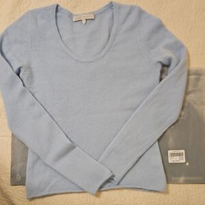 NakedCashmere Light Blue Women's Scoop Neck Sweater